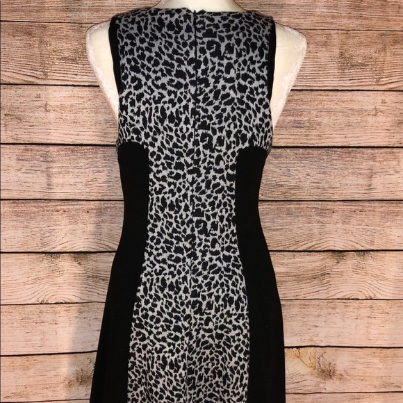 BUFFALO Black/Gray Leopard Dress - Picture 3 of 6